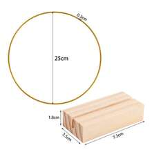 Lingkaran Logam untuk Bunga Ukuran 10-40cm, Bingkai DIY Karangan Bunga, Hiasan Gantung, Perlengkapan Dekorasi Pesta Pernikahan Musim Semi - MultiWarna - View 18