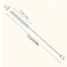 1/5/10Pcs Stainless Steel Cleaning Brush Reusable Cleaning Brush KitchenSupplies -Perfect For Cleaning Glass, Silicone, Metal Straws Kitchen,Bathroom,Home,Household Suppliers, Cleaning Accessories, Household Cleaning Supplies, Room Decoration, Can Be Used To Prevent Oil Stains, Garbage, Etc., Suitable For Kitchens, Restaurants, Parties, Gatherings, Travel, Family Gifts, Home Gifts - Multicolor - View 6