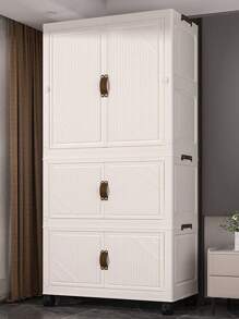 No Assembly Required Baby Simple Wardrobe, Children Clothes Storage Cabinet, Infant Plastic Closet, Bedroom Organizer