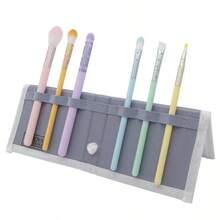 MODA Brush Posh Pastel Delicate Eye Travel Sized Makeup Brush Kit With Flip Case- 7pc