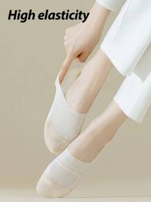 1/3/6 pares de calcetines invisibles de corte bajo para mujer con silicona antideslizante, malla, soporte del arco, para uso casual, deportivo y de verano