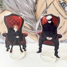 Jujutsu Kaisen 1pc/Set Anime Peripheral Jujutsu Kaisen Acrylic Stand, Gojo Satoru Decorative Creative Display, Itadori Yuji Desktop Card Holder, Fushiguro Megumi, Room Decor, Bedroom Decor, Holiday Gift Back To School