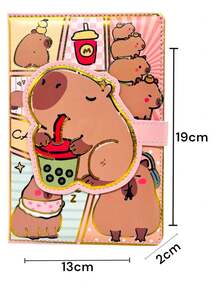 Agenda libreta con diseño de capibara cuaderno perfecto para notas apuntes y recordatorios papelería creativa con ilustraciones adorables ideal para estudiantes diarios personales y uso escolar - Tapioca - Ver 2