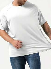 3pcs Men's Plus Size Mixed Color Mesh Sports Short Sleeve Shirts, Suitable For Home, Outdoor & Casual Wear