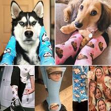 1 Pair 2025 New Head Socks, Couple Custom Socks, Custom Fun Crewneck Socks (With Photos) As A Lady's Gift, Sports Socks, Men's Gift Custom Valentine's Day Birthday Gift, As A Valentine's Gift, Men's Novelty Socks, Women's Novelty Socks, Family Custom Socks - Black - View 4