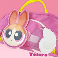 Miniso The Powerpuff Girls Series Cute Cartoon Front Opening Handbag Pencil Case, Multifunctional Large Capacity, Essential For Learning, Easy To Carry,Pencil Pouch,School Bag