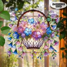 1 件 2D 平面窗挂花园阳光捕手，不发光，无需用电，动物主题，适用于家庭、门廊、卧室、办公室、户外露台装饰，非常适合迎宾、春季、周年纪念派对 - 彩色 - 查看 4