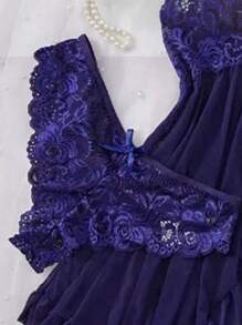 Conjunto de lencería para mujer, camisón sexy de lencería hecho de tela de red, camisón de tirantes, adecuado para el hogar, el hotel, el Día de San Valentín, camisón sexy, lencería sexy