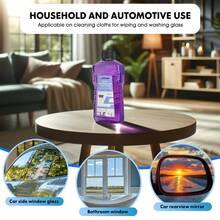 Carsun 高浓度挡风玻璃清洗液 - 强力除油、防眩光、雨刮片无条纹清洁剂，稀释比例为 1:40 - 紫色 - 查看 6
