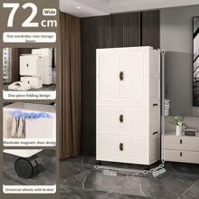 No Assembly Required Baby Simple Wardrobe, Children Clothes Storage Cabinet, Infant Plastic Closet, Bedroom Organizer