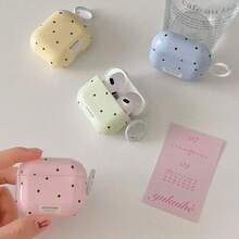 Pink Polka Dot Fresh Earphone Case Compatible With Apple Pro 2/ 3/ 2, Korean And Japanese Style - Pink - View 3