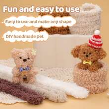 2pcs Giant Coral Fleece Pipe Cleaning Brush, Chenille Stem Large Pipe Cleaner, DIY Project, Home & Holiday Decor