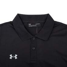 Under Armour 男士 2026 新款训练健身休闲 Polo 衫，透气短袖，23500507-001 - 黑色 - 查看 8