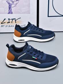 STARNOVO Men's Summer New Mesh Air Cushion Casual Sports Shoes, Lightweight & Comfortable, Large Size Suitable For Casual, Commuting, Walking, Outdoor Fitness And Daily Wear, All Season - Blue - View 5