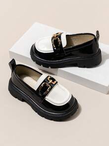 女童防水轻便平底乐福鞋，公主英伦风休闲鞋，适合所有季节