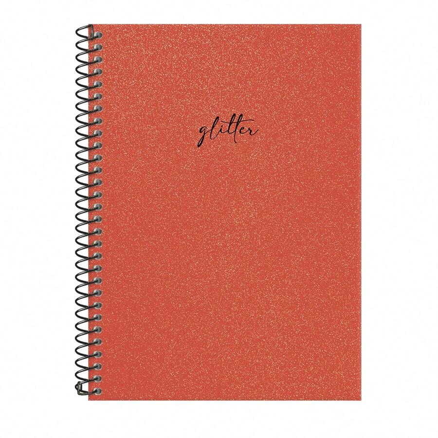 iscool Spot Glitter Colors Spiral Notebook For Girls - Red (Glitter) - View 1