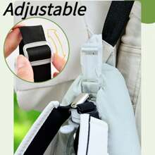 1pc Adjustable Luggage Strap, Luggage Strap, Hat Clip, Water Bottle Shoulder Strap, Clothing Clip, With Hat Clip And Water Bottle Shoulder Strap, Travel Suitcase Travel Safety Carrying Strap, Multifunctional Luggage Strap, Can Be Hung On Waist Belt Backpack Luggage, Suitable For Hiking, Fishing, Travel, Travel Accessories, Travel Essentials, Cruise Essential Items
