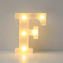 1pc DIY Illuminated Letter Light, 26 Letters And 10 Numbers Options, Suitable For Children Room, Nursery, Birthday, Holiday Decor, Girl's Room Decor, Home Decor, Engagement Party, Wedding, Birthday Party, Christmas Light, Home Bar Decor
