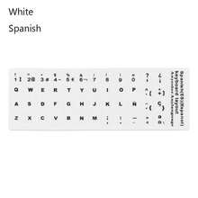 1Pc Wear-Resistant Keyboard Stickers Spanish/English/Russian/Deutsch/Arabic/Italian/Japanese Letter Replacement For Laptop PC