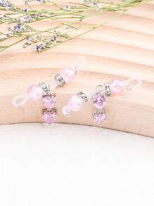 2Pcs Fake Nipple Rings For Women Sparkling Non-Piercing Dangle Nipplerings Nipple Fake Nipple Piercing Jewelry Sexy Women Clothing Accessories