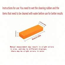 2 Piezas/1 pieza Eliminador de sarro y óxido milagroso - Goma de borrar premium para baño, vidrio, ollas de cocina, limpieza doméstica segura y sencilla