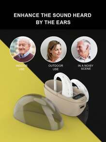 1 Pair Of Hearing-Aid Headphones-Charging Bin, Hearing Aid/Amplifier Suitable For The Elderly, Rechargeable Hearing Aid Suitable For The Elderly, The Best Hearing Aid Suitable For The Elderly With Noise Cancellation Function And Volume Control.