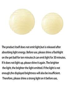 夜间发光跳跳球，狗宠物球，耐咬玩具球，大中小型犬磨牙训练玩具球（本产品为弹性球，本身不发光。 - 彩色 - 查看 17