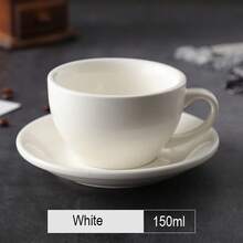 150毫升 250毫升 300毫升 陶瓷意式浓缩咖啡拿铁艺术陶瓷咖啡杯碟 返校季 - 彩色 - 查看 8