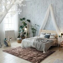 Homore Living Room Rug Floral Boho Washable Area Rugs Non Slip Low Pile Vintage Large Rugs For Bedroom Farmhouse Dining Room Kids Playroom - 棕色 - 查看 4