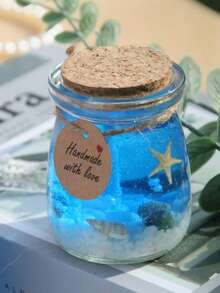 1 Nến thơm chủ đề đại dương bằng sáp thạch pha lê, thủ công, không khói, nến trong suốt trang trí, trang trí phòng, quà tặng tốt nghiệp, quà tặng ngày lễ, trang trí đám cưới, hương thơm phòng tắm, nến thơm lưu niệm - Nhiều màu - Xem 12