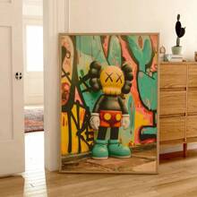 Pintura de arte KAWS - 1/3 piezas. Pintura en lienzo, decoración de pared, regalo de decoración del hogar. Pintura en lienzo para decoración de la sala, comedor, cocina. Excelente regalo de decoración para amigos sin marco