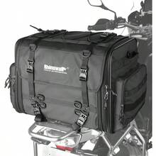 Rhinowalk Motorcycle Saddle Bag Motorbike Tail Bag Waterproof Expandable Pannier Bag Powersports Travel Lage - Black1 - View 1