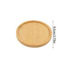 Multi Bamboo Tray Wood Saucer Flower Pot Tray Cup Pad Coaster Plate For Kitchen Decorative Plate Creative Coaster Coffee Cup Mat