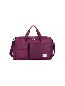 Large Rectangle Backpack Bag For Men Women Travel Gym Bag - Violet Purple - View 1