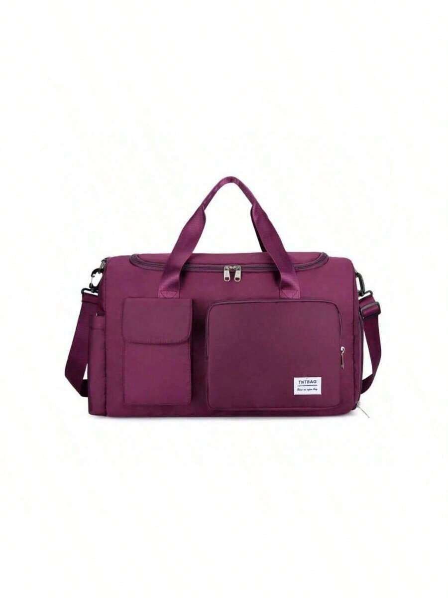Large Rectangle Backpack Bag For Men Women Travel Gym Bag - Violet Purple - View 1