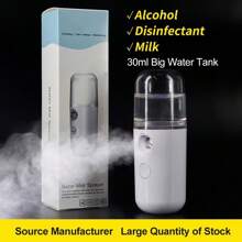 Instrument hydratant, Nano Spray, Beauté du visage, Machine à pulvérisation à froid, Chargement portable pour usage domestique, Petit visage à la vapeur, Alimenté par batterie : batterie intégrée 150mAh