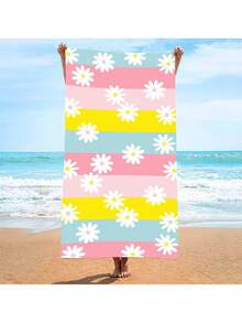 1 Stück 70cm*140cm Strandtuch, Strandtuch, Oversized Stranddecke Handtuch tragbar ultra weich super saugfähig Mehrzweck Strandtuch, Sand freie Mikrofaser Strandtuch leicht, super saugfähige personalisierte Pool Handtücher & Cabana Streifen Strandtuch für Erwachsene, Männer, Frauen, Sommer, Strand