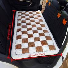 ZD-Accessories    Backseat Pet Bed, Truck Plaid Dog Bed Car Back, Deluxe Dog Covers, Non-Slip Travel Pet, Fit Backseat Extenders And Trucks SUVs (, 24.8x54 Inch)       Stuff - 棕色和白色 - 查看 2