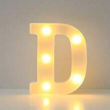 1pc DIY Illuminated Letter Light, 26 Letters And 10 Numbers Options, Suitable For Children Room, Nursery, Birthday, Holiday Decor, Girl's Room Decor, Home Decor, Engagement Party, Wedding, Birthday Party, Christmas Light, Home Bar Decor