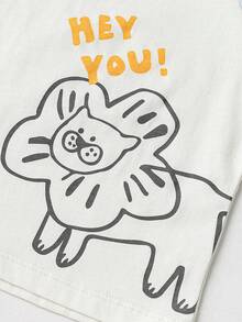 mini bala Boys' And Girls' Shape-Resistant Colorful Cute Short Sleeve T-Shirt Summer