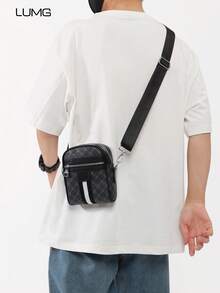 Bolso bandolera ligero y casual para hombres, adecuado para leer, con espacio para el teléfono. Bolso de hombro tipo mensajero pequeño para exteriores, ideal para volver al colegio, regalo del Día del Padre, bolsa de bandolera para ir al trabajo