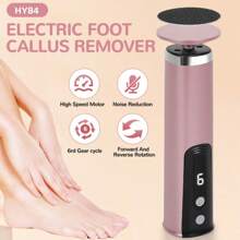 Electric Foot Grinder, Foot Callus Remover, USB Rechargeable, Adjustable Speed, With 20pcs Replacement Sandpapers, Suitable For Both Men And Women To Remove Dry Skin And Dead Skin On Feet