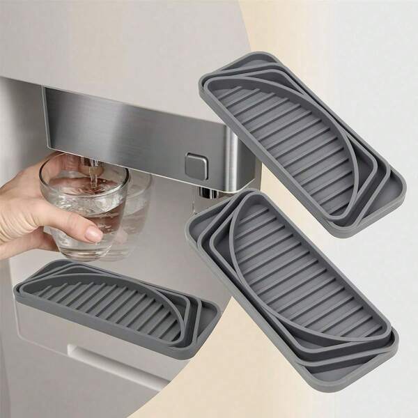 1 Piece Silicone Pad For Water Dispenser, Multipurpose Silicone Drip Mat For Refrigerator, Coffee Machine, And Bar Counter