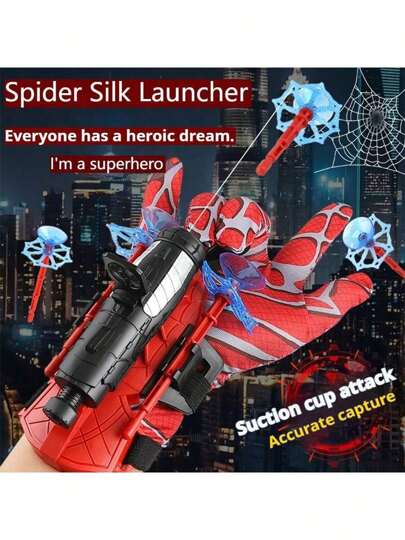 2025 جديد - مسدس شبكة العنكبوت - قفازات العنكبوت - سلاح البطل الخارق - لعبة تفاعلية للأطفال - هدية عيد الميلاد - هدية عيد الفصح - هدية عيد الهالوين - هدية عيد الميلاد - هدية مثالية - هدايا