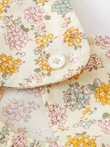 mini bala Vestido de algodón puro para niñas, dulce, transpirable y ligero con silueta evasé, nuevo para el verano 2025