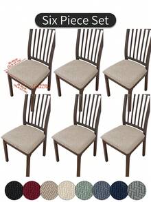 1pc/4pcs/6pcs Stretch Striped Elastic Seat Cover, Modern Minimalist Anti-Dirty Anti-Scratch Bench/Stool Slipcover Suitable For Dining Room, Living Room, Patio - Multicolor - View 15