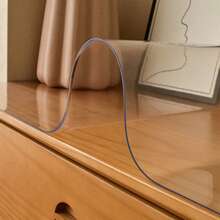 1mm Thick Transparent Table Cover Protector, Restaurant Dining Table Cover, Transparent Tablecloth Protector, Kitchen Wooden Table Pad Mat - Transparent-1.0mm - View 10