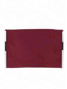 Girly Handbags Womens Faux Suede Plain Clutch Bag - Burgundy - View 4