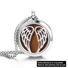 全新不锈钢香薰项链扩散器吊坠盒首饰生命之树香水精油扩散器项链开口盒吊坠项链不锈钢首饰