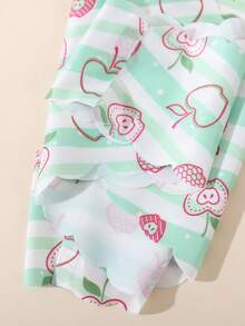 7pcs/Pack Women's Seamless Floral Print Triangle Panties With Comfortable Fabric And Sexy Wavy Edge